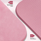 NNEOBA Foldable TPE Yoga Mat for Fitness & Pilates-3