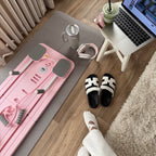 Leg & Arm Toner Fitness Abdominal Exercise Board Foldable with Tension Rope Push-up Automatic Rebound Board Adjustable Portable